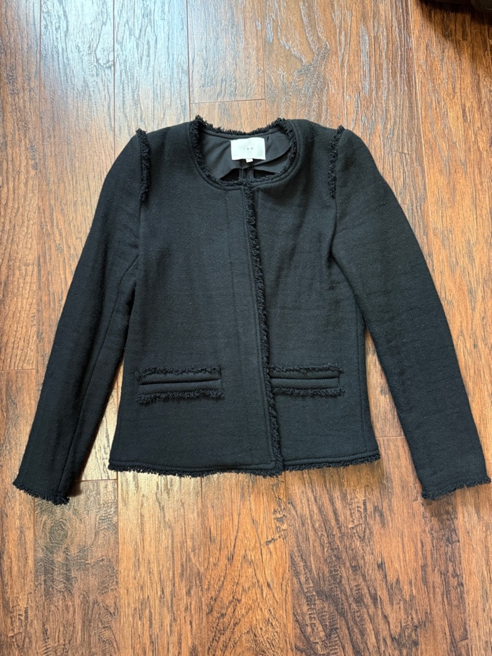 IRO Black Fringed Trim Women's Jacket